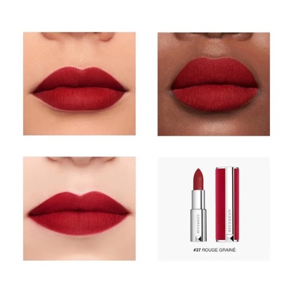 NEW Givenchy LE ROUGE LIPSTICK Luminous matte red N 37 Rouge Graine - Picture 3 of 10